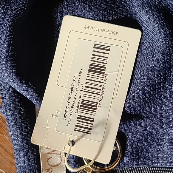 Miss Cazibe. W. tunic Navy zipper dress. Size 40 (fit like medium). Ankle length - Picture 2 of 3